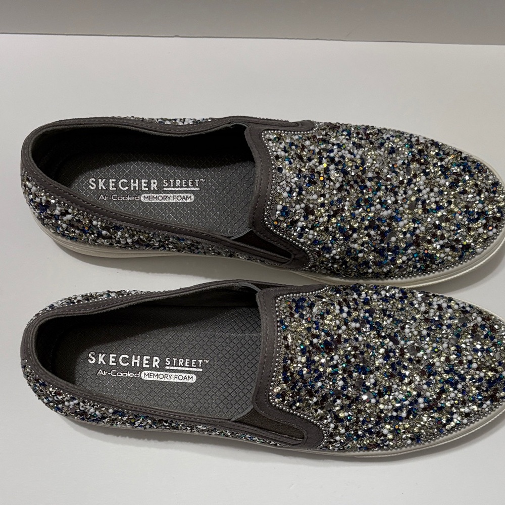 Skecher Street Women’s Rock Show Sneakers Size 9.5 - Picture 3 of 6